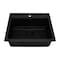 Ruvati Sink, Granite Composite, 20" W x 22.5" L x RVG1622BK - alternate 7